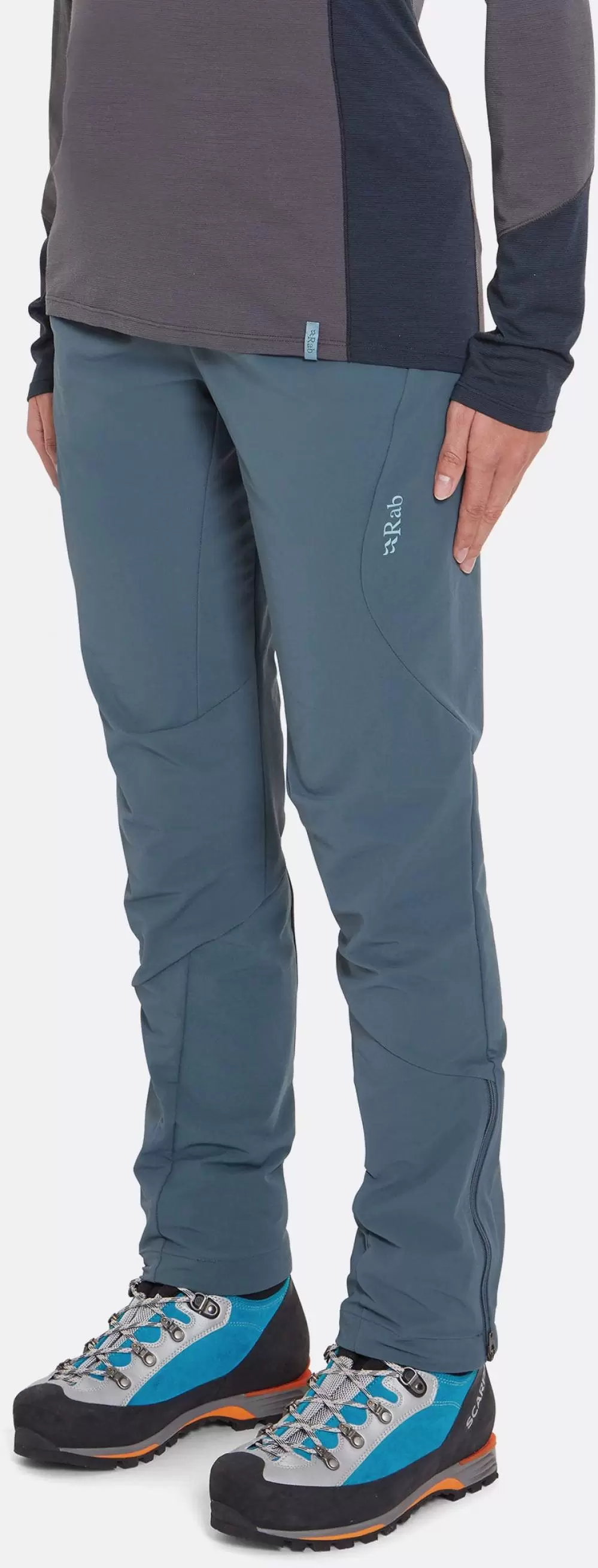 Imagine pt. Pantaloni de alpinism Softshell All-season Ascendor