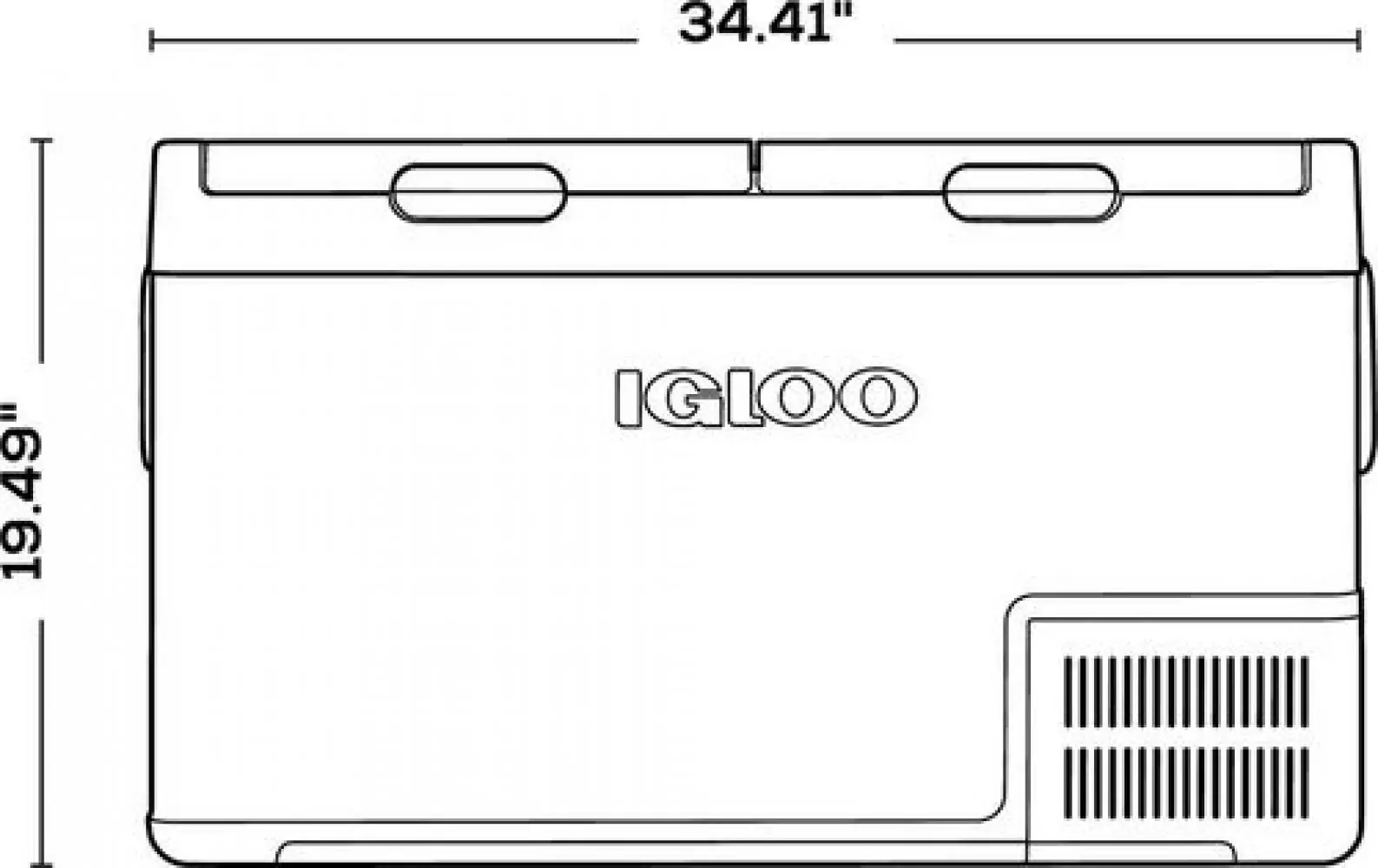Фото для Автомобильный холодильник Igloo ICF80DZ AC/DC 12V/220V