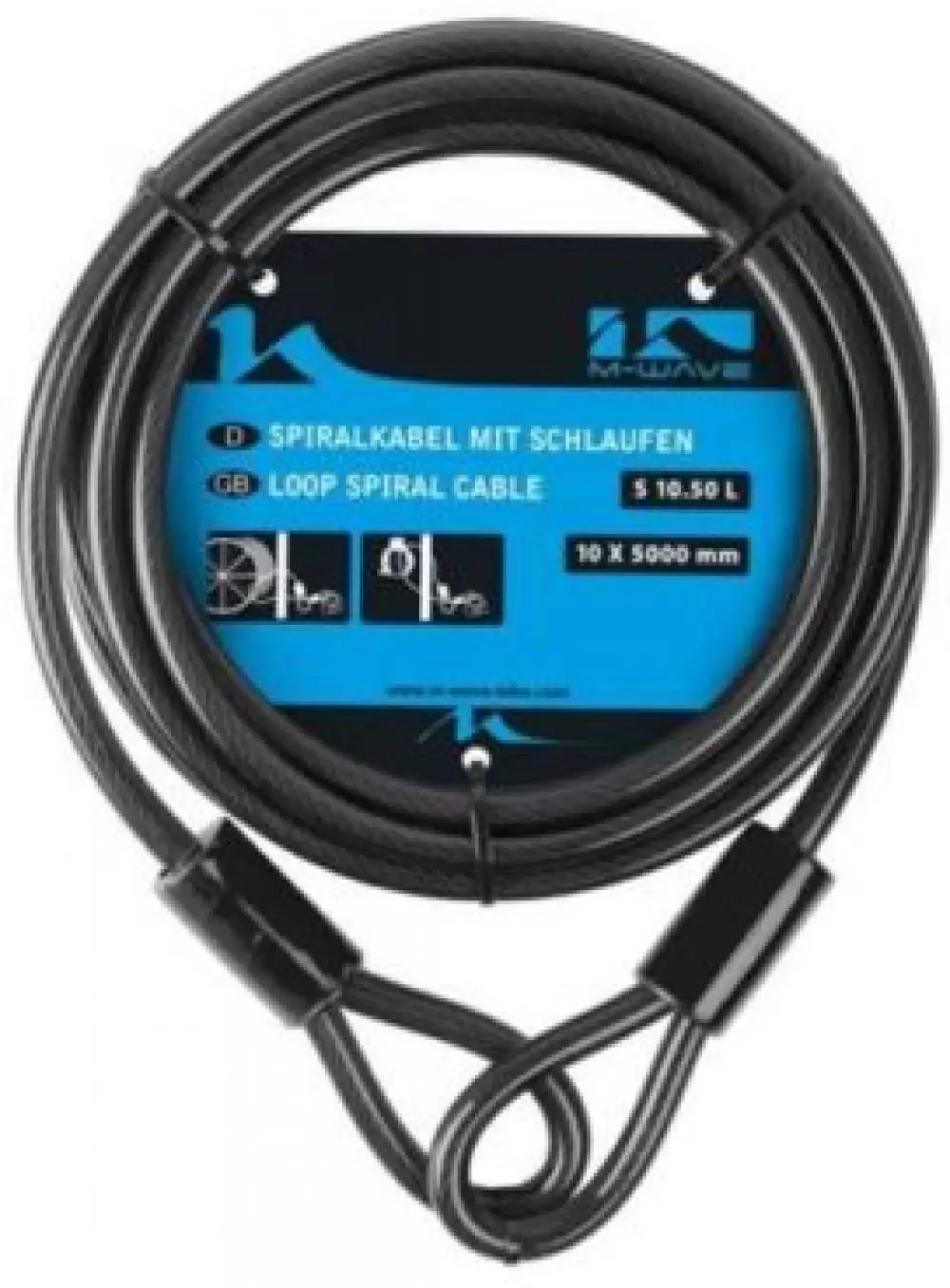 Cablu pt. lacăt de biciclete M-WAVE S 10.50 L 230340
