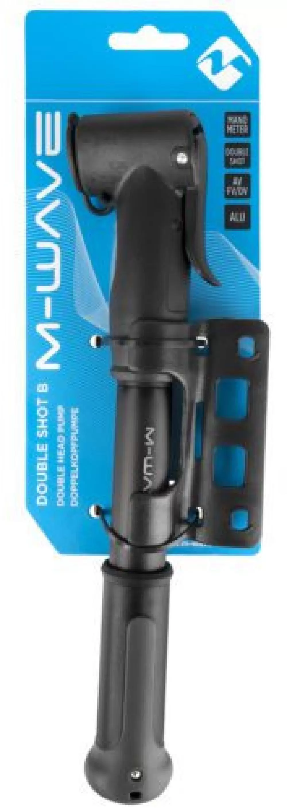 Pompă de bicicletă M-WAVE Double Shot B mini