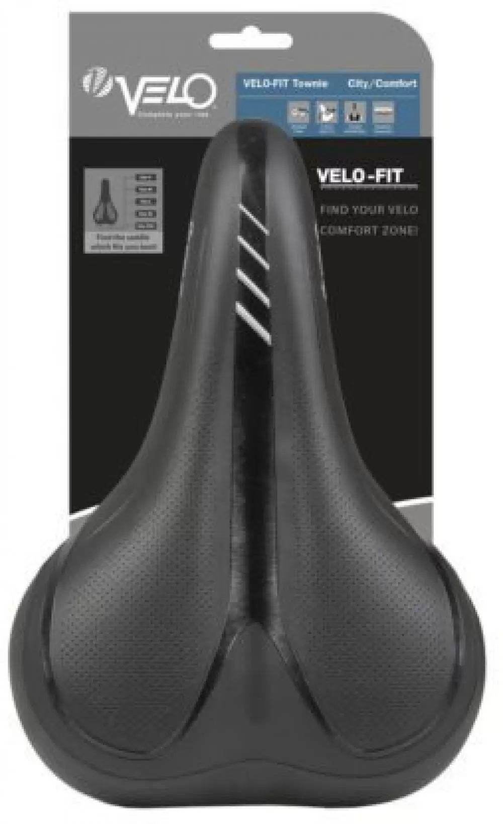 Imagine pt. Șa de bicicletă VELO Velo-Fit Townie city/comfort