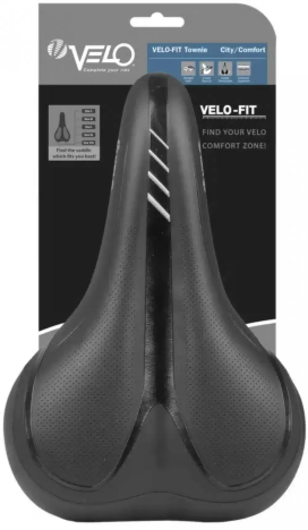 Șa de bicicletă VELO Velo-Fit Townie city/comfort