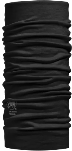 Лёгкий мериносовый шарф-труба Black