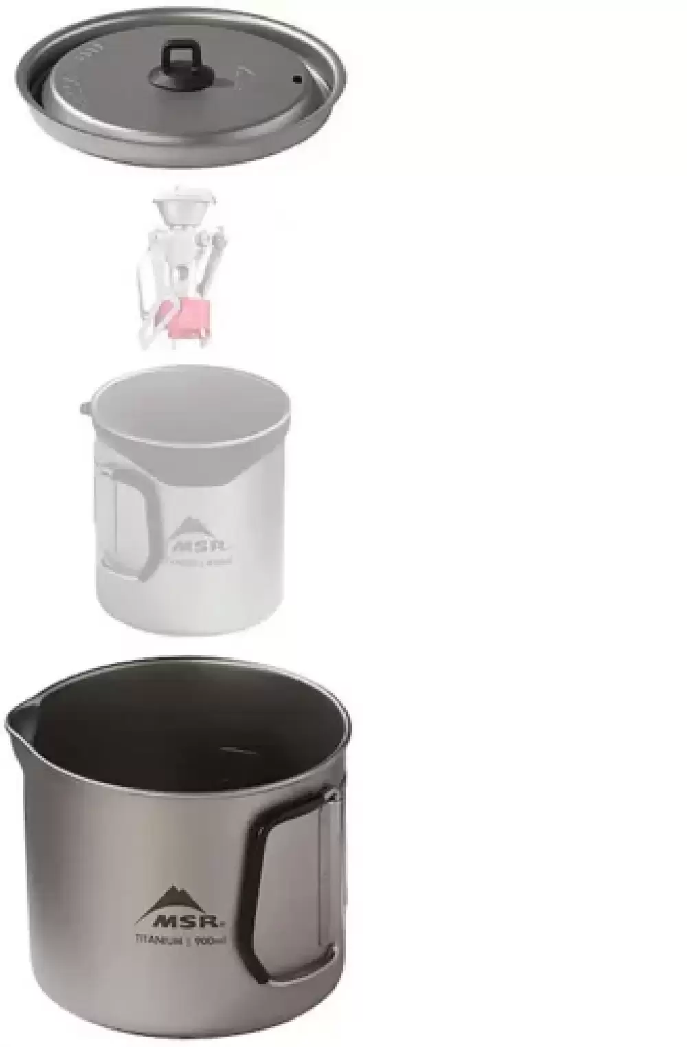 Imagine pt. Cratiţă de camping Titan Kettle
