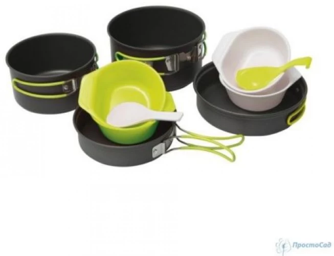 Quadri Alu Camping Dishes Set