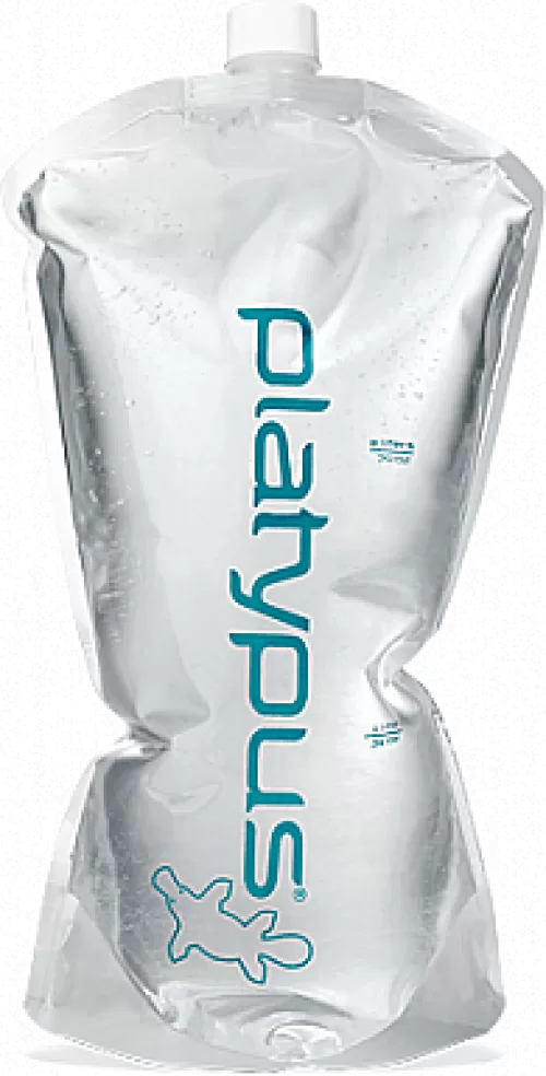 Sistem de hidratare de drumeţie Platypus Platy Bottle – 2.0L w/ Closure Cap – Clear