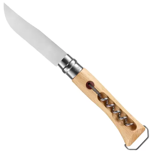 Stainless Steel Corkscrew Bottle Opener Nr.10 Folding Knife