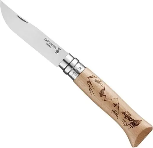 Stainless Steel Engraving Hiking no.8 Travel Knife