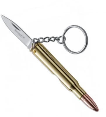 Magnum 30-06 Bullet w Keyring Folding Knife