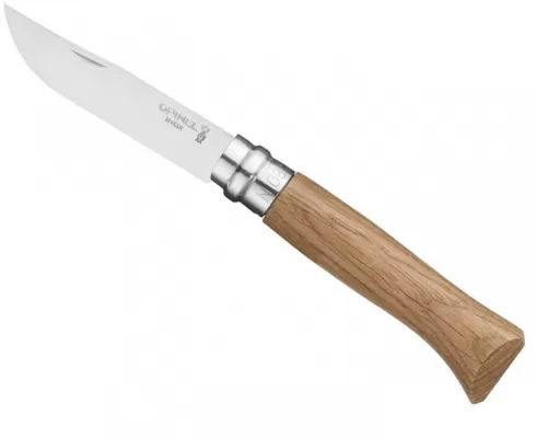 Stainless Steel Oak handle no.8 Travel Knife
