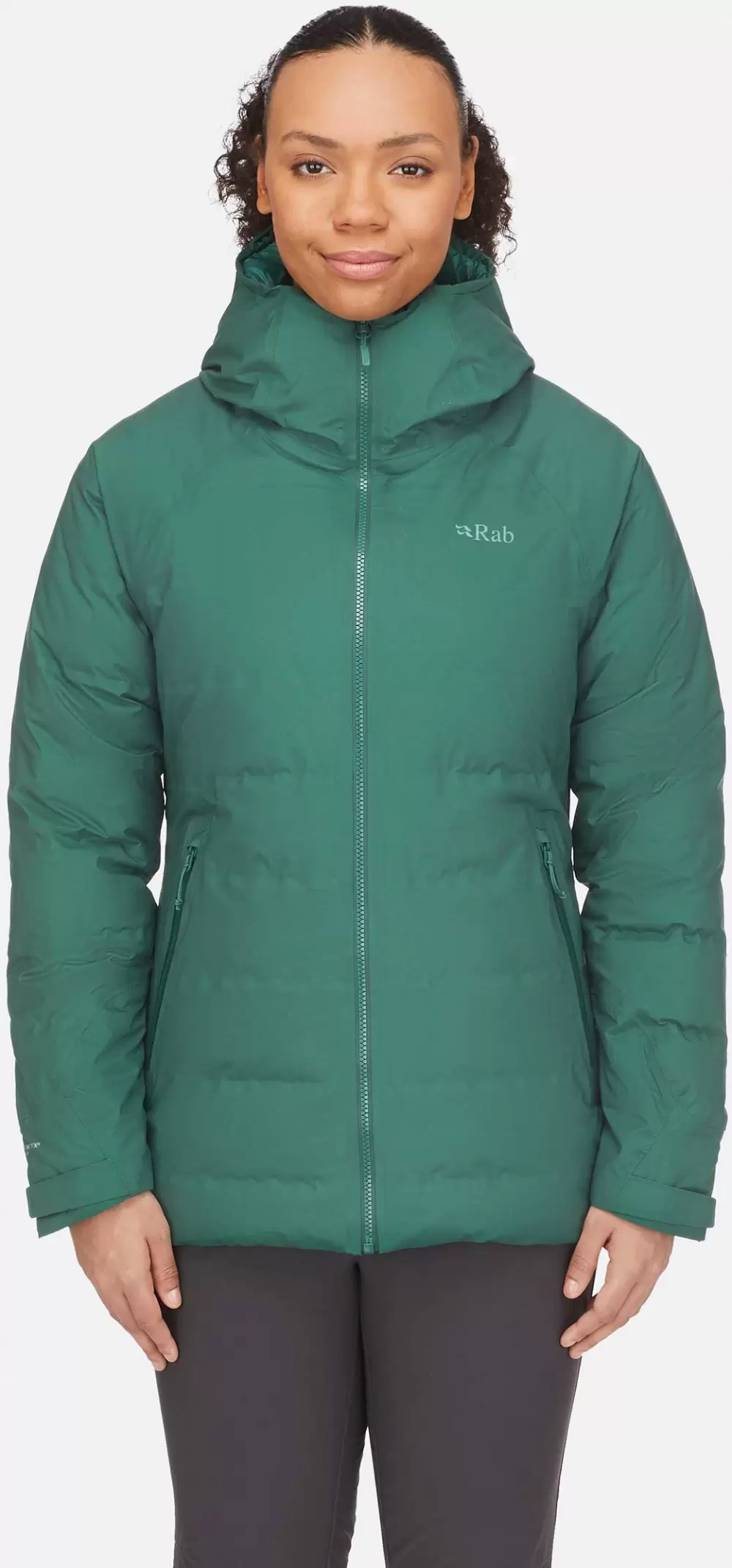 Valiance Waterproof Down Jacket for women by Rab QDB 50 Dame.md