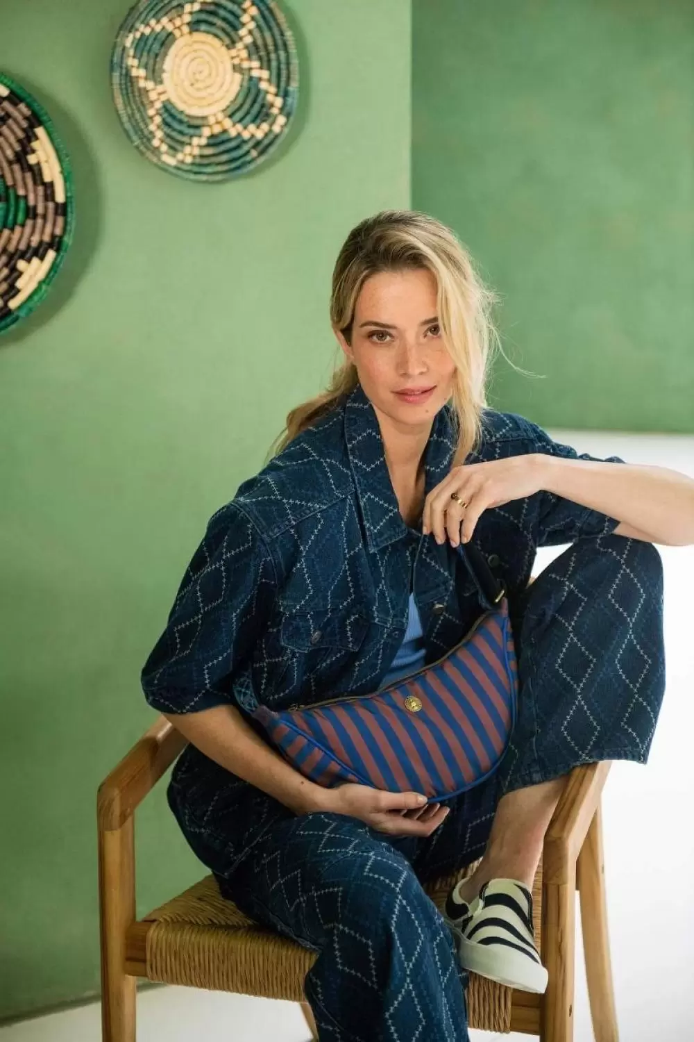 Imagine pt. Geantă hobo Freya Stripe