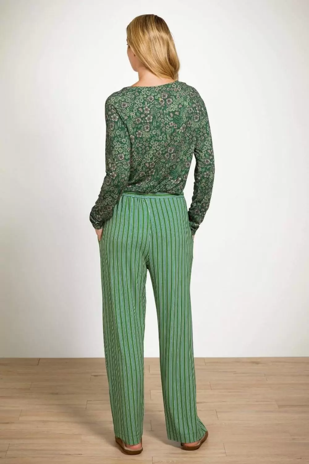 Image of Belin Kente Stripe Trousers
