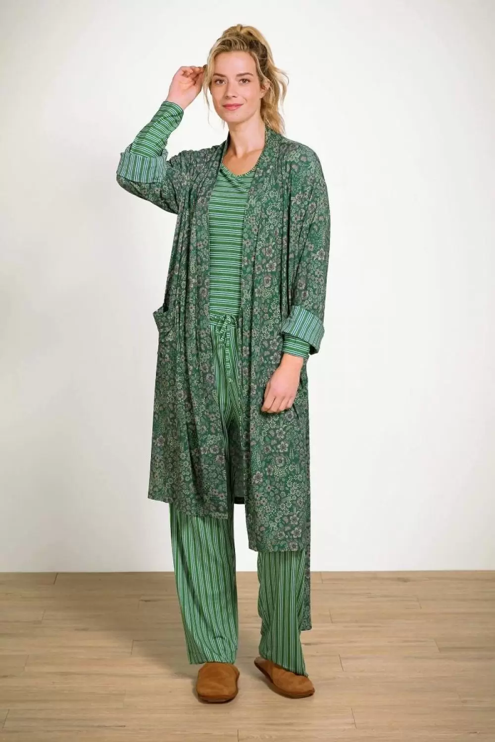Image of Belin Kente Stripe Trousers