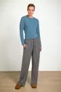 Image of Belin Kente Stripe Trousers