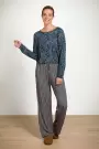 Image of Belin Kente Stripe Trousers