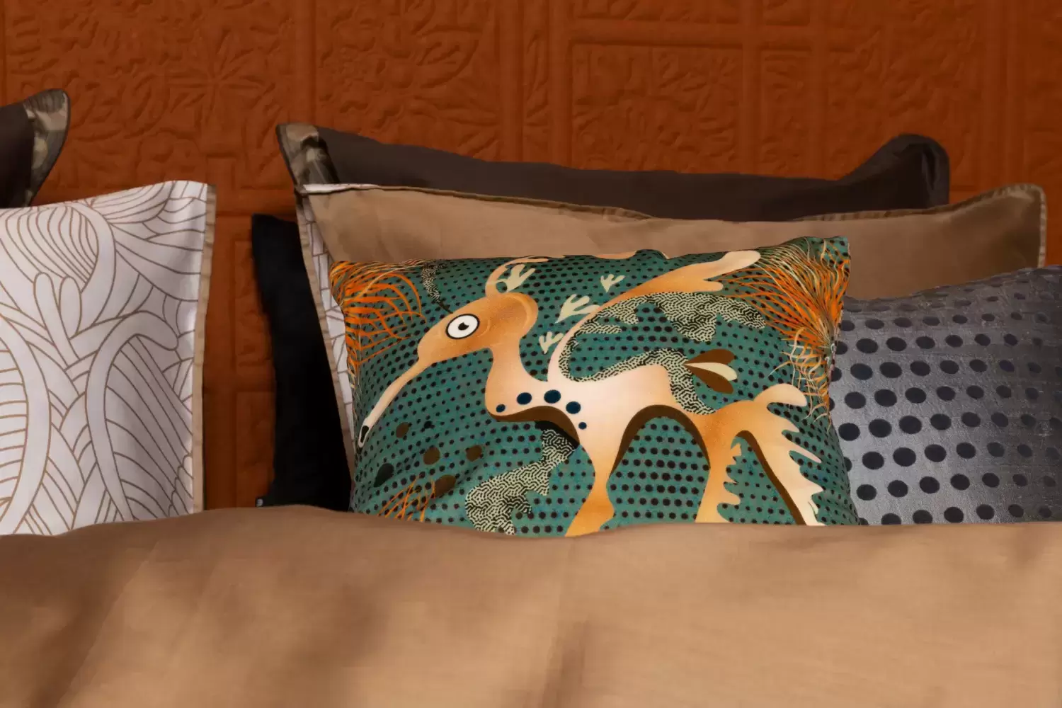 Imagine pt. Față de pernă decorativă Blooming Seadragon