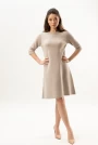 Image of Knitted Flare Midi Dress