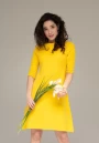 Image of Knitted Flare Midi Dress