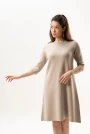 Image of Knitted Flare Midi Dress