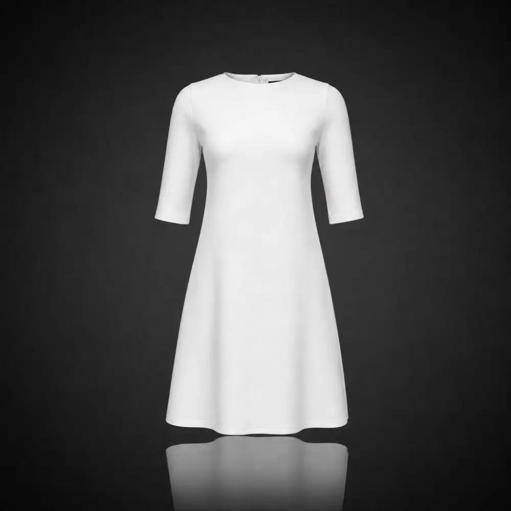 Image of Knitted Flare Midi Dress