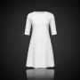 Image of Knitted Flare Midi Dress