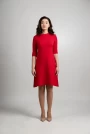 Image of Knitted Flare Midi Dress