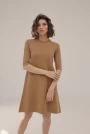 Image of Knitted Flare Midi Dress