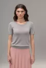 Image of Short Sleeve Knitted Classic Blouse