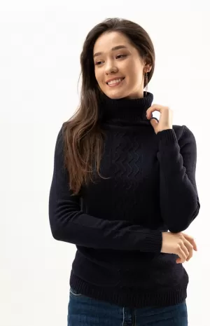 Raut Knitted Sweater with Golf Collar