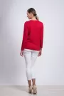 Image of Long Sleeve Knitted V-Neck Sweater