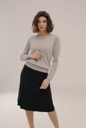 Long Sleeve Knitted Classic Blouse