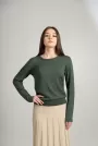 Фото для Трикотажная Классическая Блуза с длинным рукавом