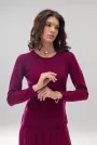 Image of Long Sleeve Knitted Classic Blouse