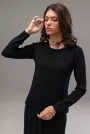 Фото для Трикотажная Классическая Блуза с длинным рукавом