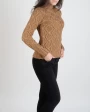 Image of Ucb Knitted Sweater with Stand Collar