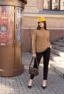 Image of Ucb Knitted Sweater with Stand Collar