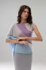 Image of Sleeveless Knitted Asymmetrical Blouse