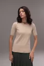 Фото для Трикотажная Классическая Блуза c Овальным Вырезом