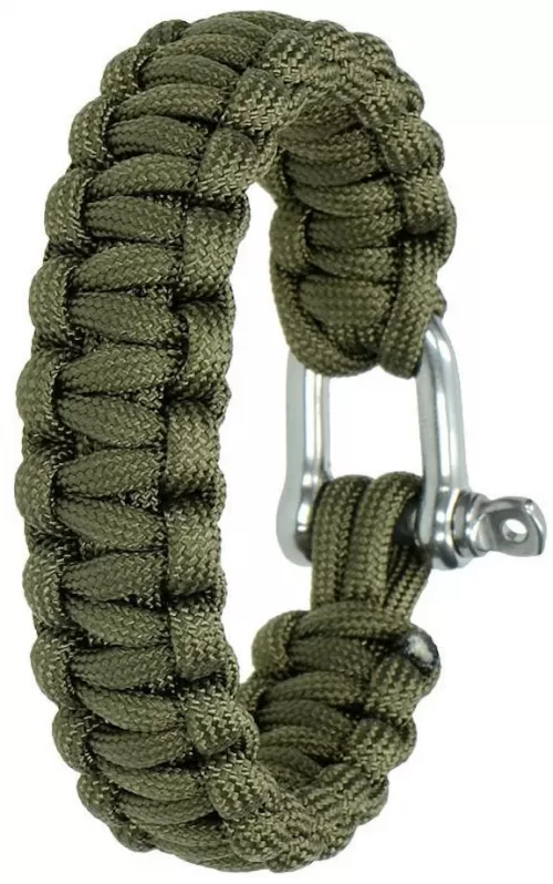 Paracord bracelet with shackle Wristband