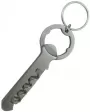 Image of 3-function Corkscrew Opener SS Hiking Keychain