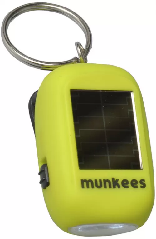 Mini Solar/Dynamo Flashlight Hiking Keychain