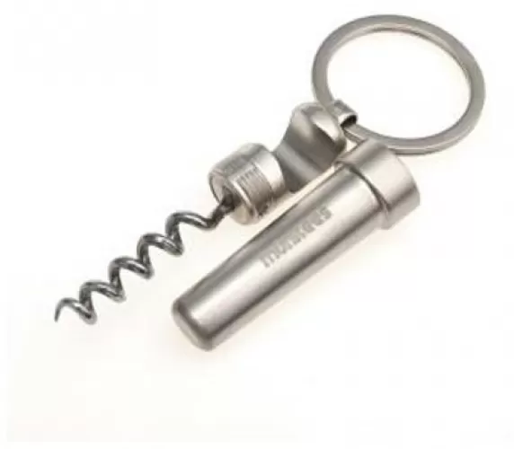 Corkscrew with Bottle/Can Opener Hiking Keychain