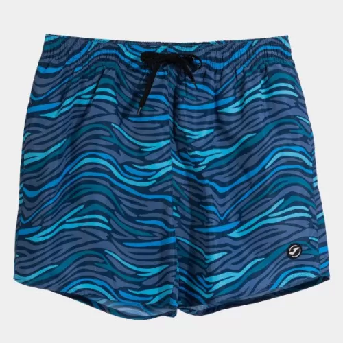 Swimming Shorts PARTY SWIM SHORTS GREY TURQUOISE CORAL