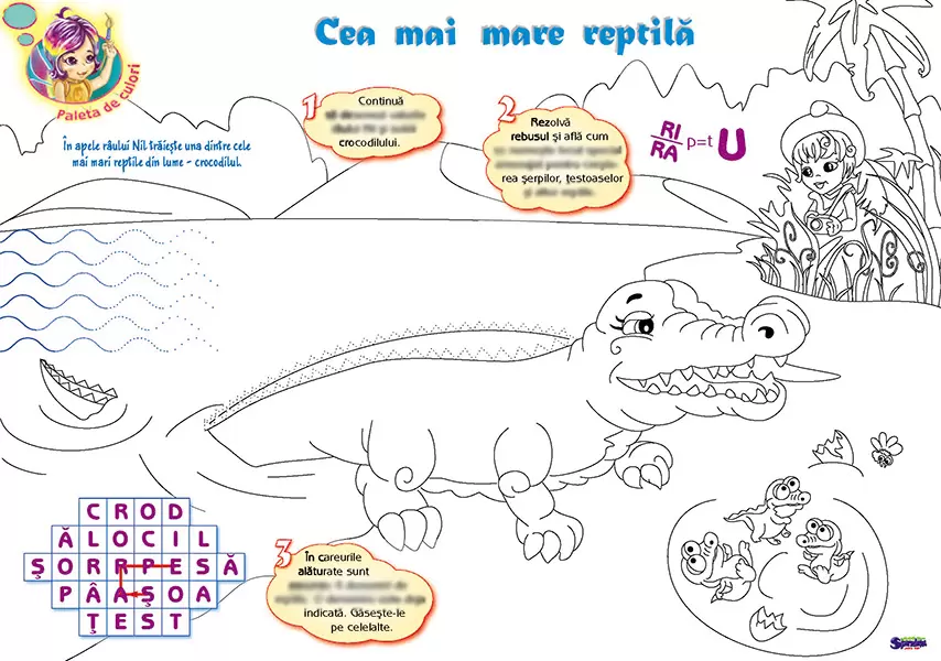 Imagine pt. eSpiriduşii-12. Crocodilul – urmaşul dinozaurului