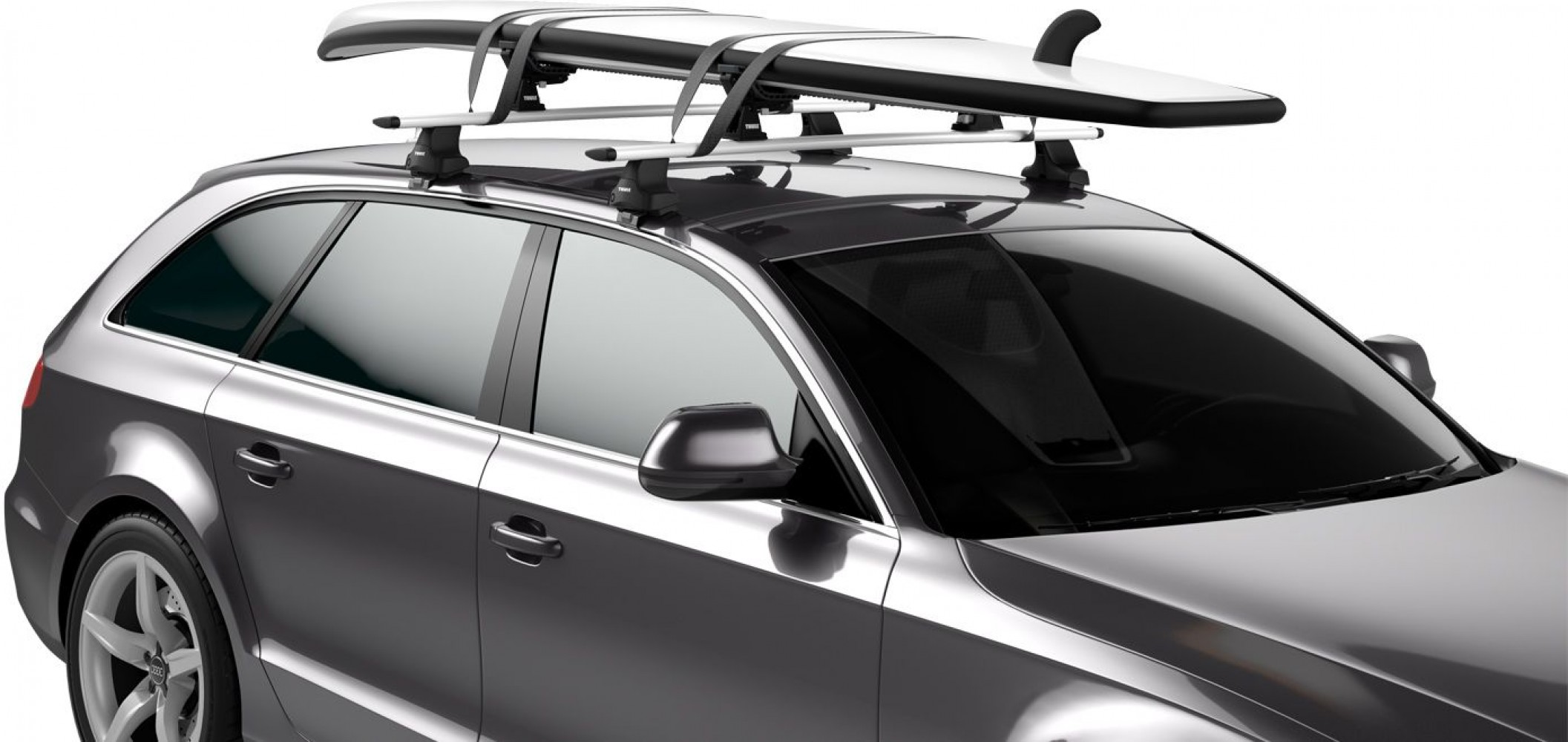 Thule DockGrip on car WingBar supboard ROW